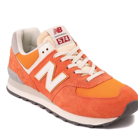 New Balance Classic 574 Gulf Red Womens Size 10 Athletic Sneakers TN Orange NEW - Picture 9 of 9